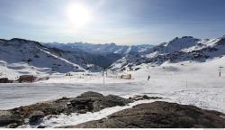 Photo Textures of Background Snowy Mountains